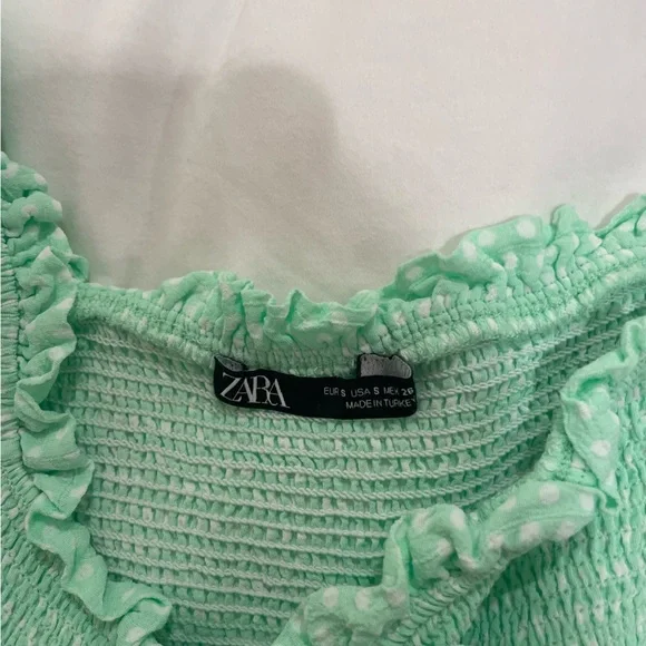 Zara size small mint green top. - Picture 2 of 2